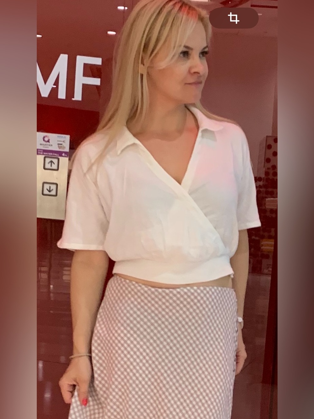 Urban Outfitters White Textured Wrap Blouse